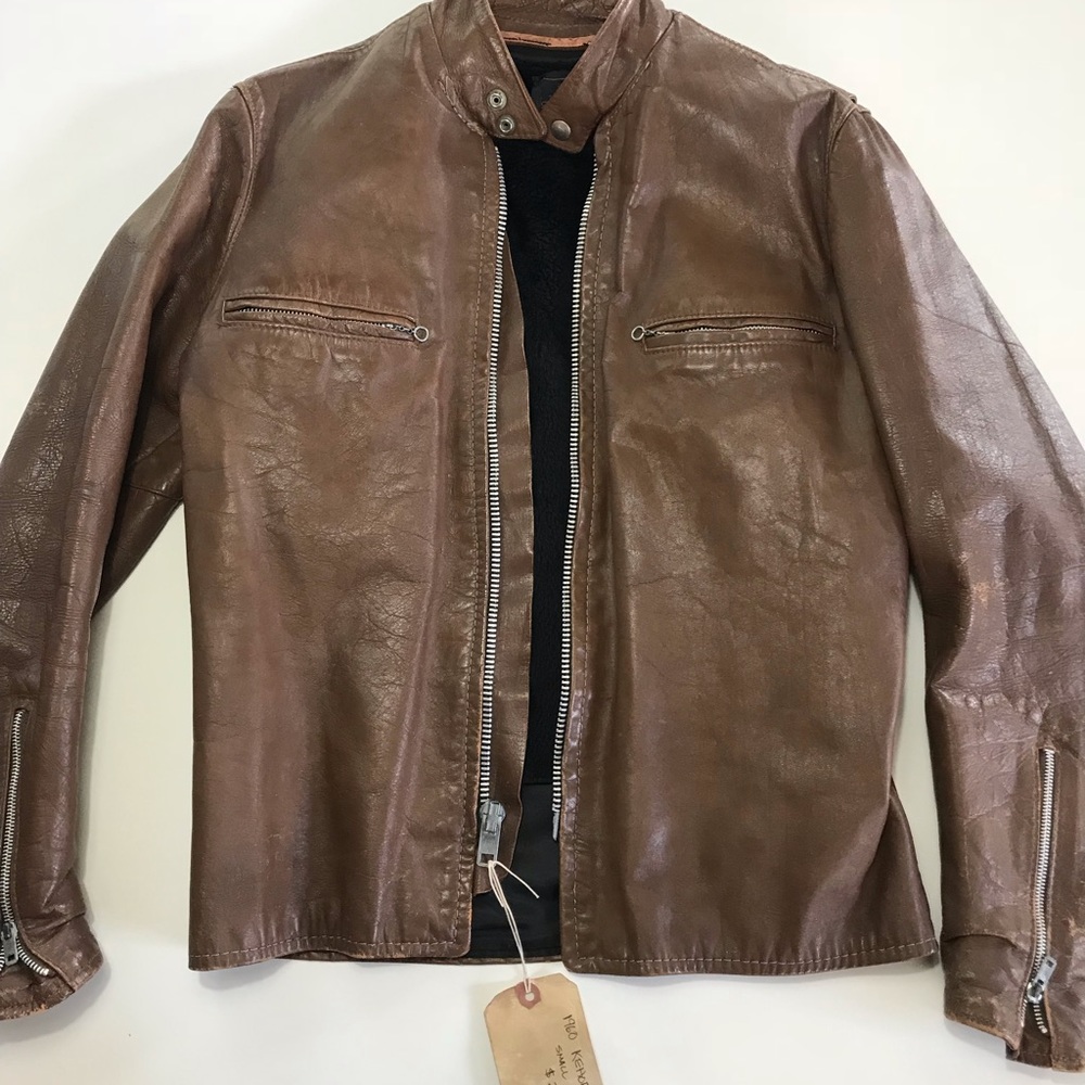 Vintage cafe style motorcycle jacket